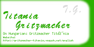titania gritzmacher business card